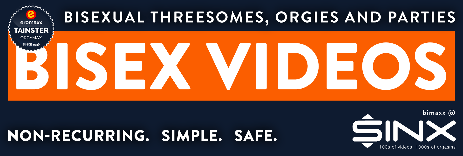 Safe bisexual threesome